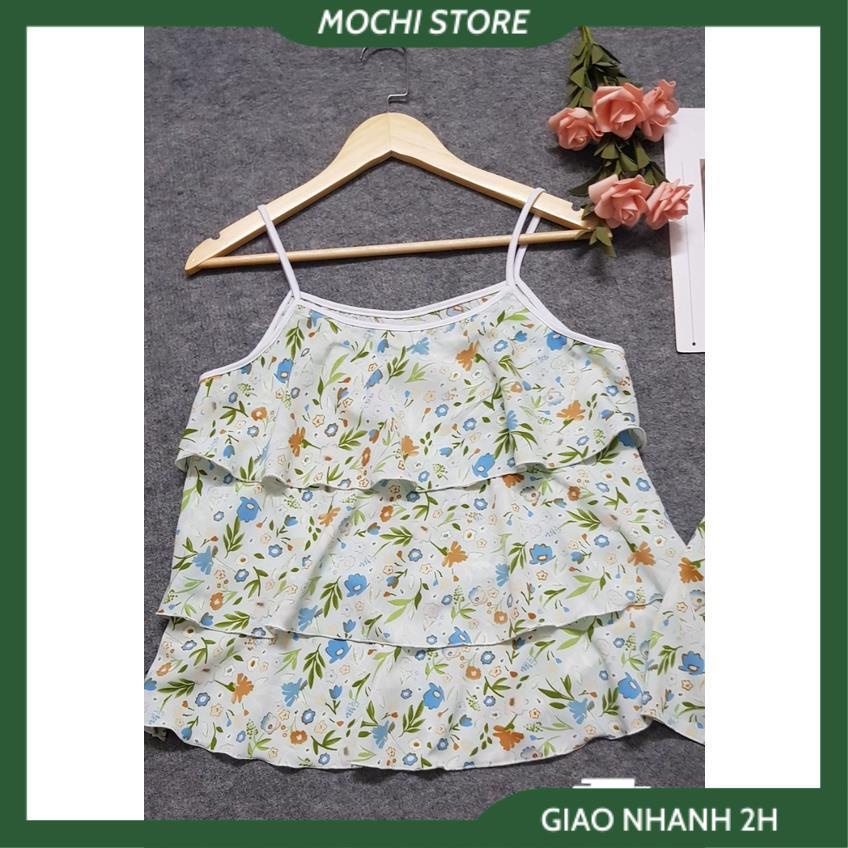 Đồ Ngủ Lụa, Bộ Ngủ 2 Dây Tầng Quần Sọc Họa Tiết Hoa Nhí Chất Lụa Cao Cấp Form Dáng Rộng Dưới 56kg Mặc Vừa. | BigBuy360 - bigbuy360.vn