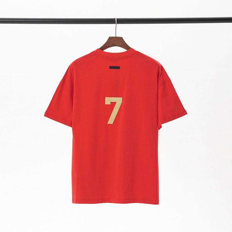 Áo Thun Cổ Tròn Tay Ngắn Thoáng Khí In Số 7 7