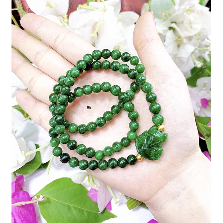 Vòng tay đá sơn thuỷ mix hồ ly