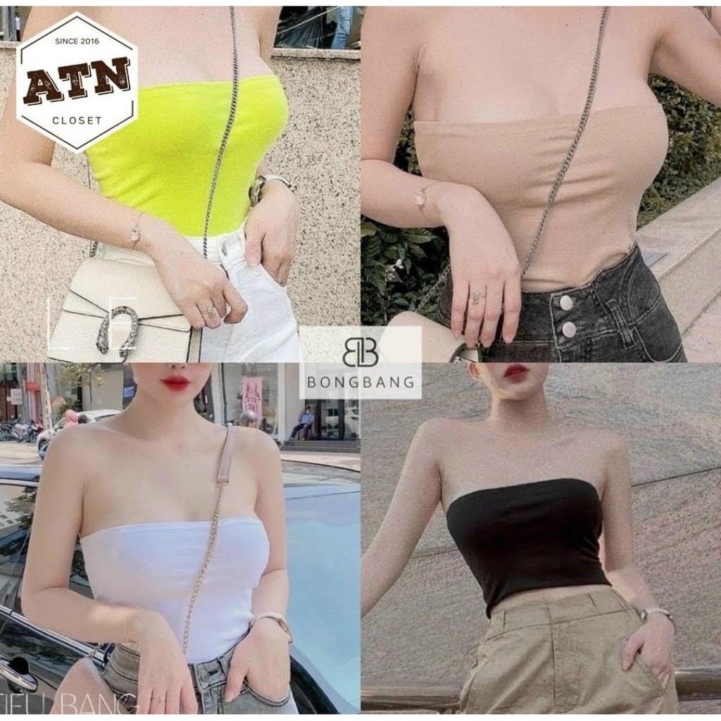 Áo ống chất borip xịn sò cam kết hàng y hình kèm ảnh thật chính chủ ( free size dưới 53kg)