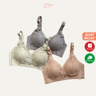 Áo ngực cho con bú (A8) chất su lạnh cao cấp co giãn 4 chiều, siêu thấm hút sản phẩm của LAMME