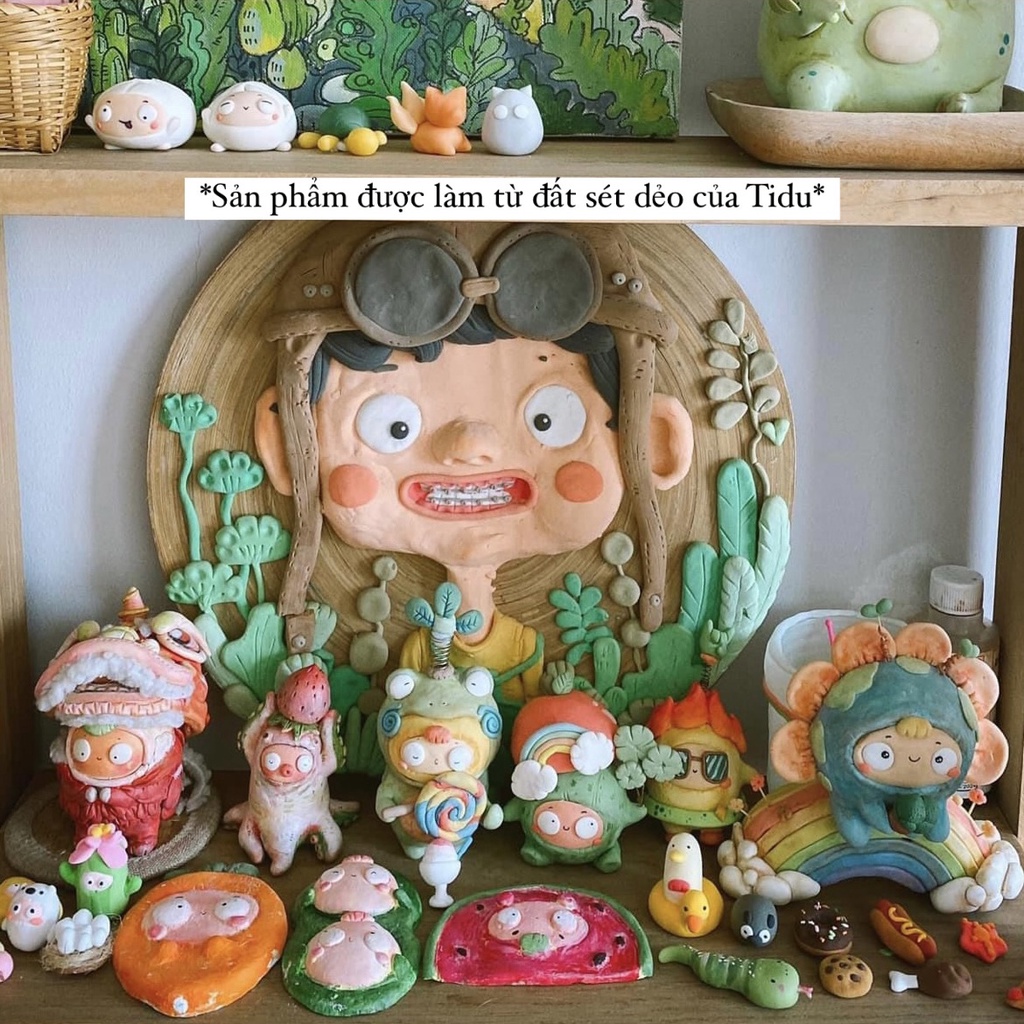 ĐẤT SÉT TỰ KHÔ LOẠI SIÊU DẺO, NHANH KHÔ TỪ TIDUWORKSHOP