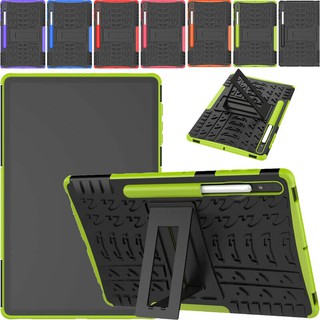 Ốp điện thoại silicone chống sốc có giá đỡ thích hợp cho Samsung Galaxy Tab S7 Plus 12.4 "Sm-T975 T970