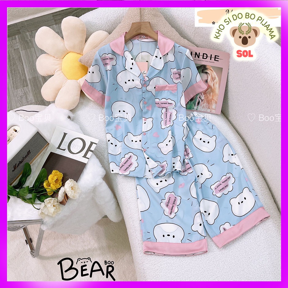 Đồ bộ pijama Mango Lửng - form 40-60kg