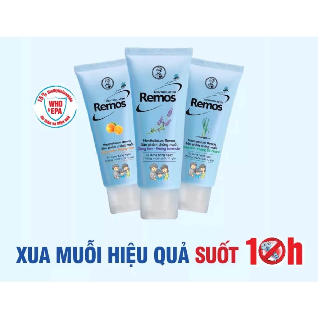 Kem chống muỗi Rohto Metholatum Remos 70g