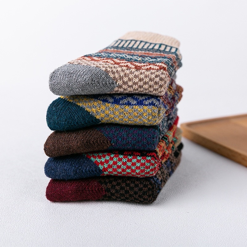 [TonaShoe] Tất Thổ Cẩm Cổ Cao Nhiều Loại Phù Hợp Cả Nam Và Nữ M18