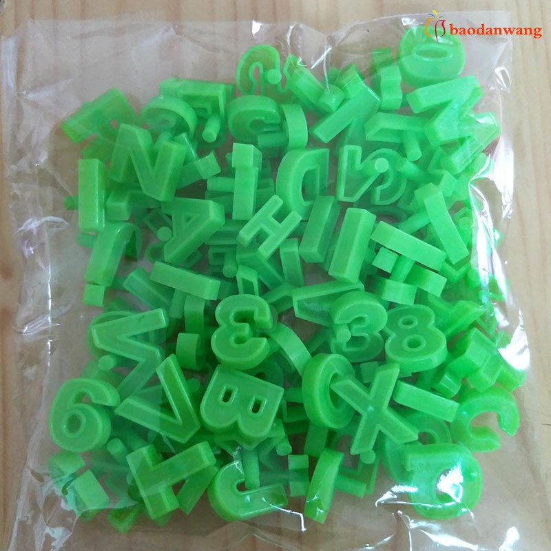 Set 80 đồ chơi xếp hình chữ cái và số bằng nhựa giáo dục sớm cho bé