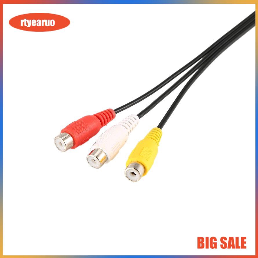 Dây Cáp Chuyển Đổi Âm Thanh 3.5mm Mini Aux Male Sang 3 Rca Female