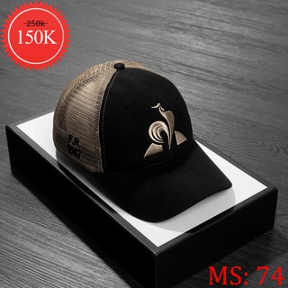 MŨ NÓN NAM kaki phối lưới, thêu logo cao cấp, nón lưỡi trai đẹp 74-76