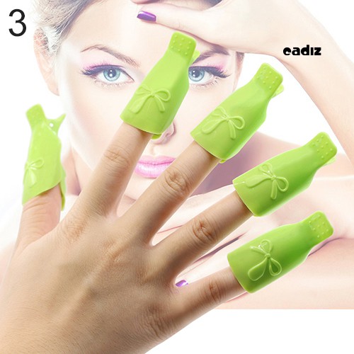 [Hàng mới về] Bộ 10 Kẹp Ủ Tháo Móng Tay Gel Tiện Dụng