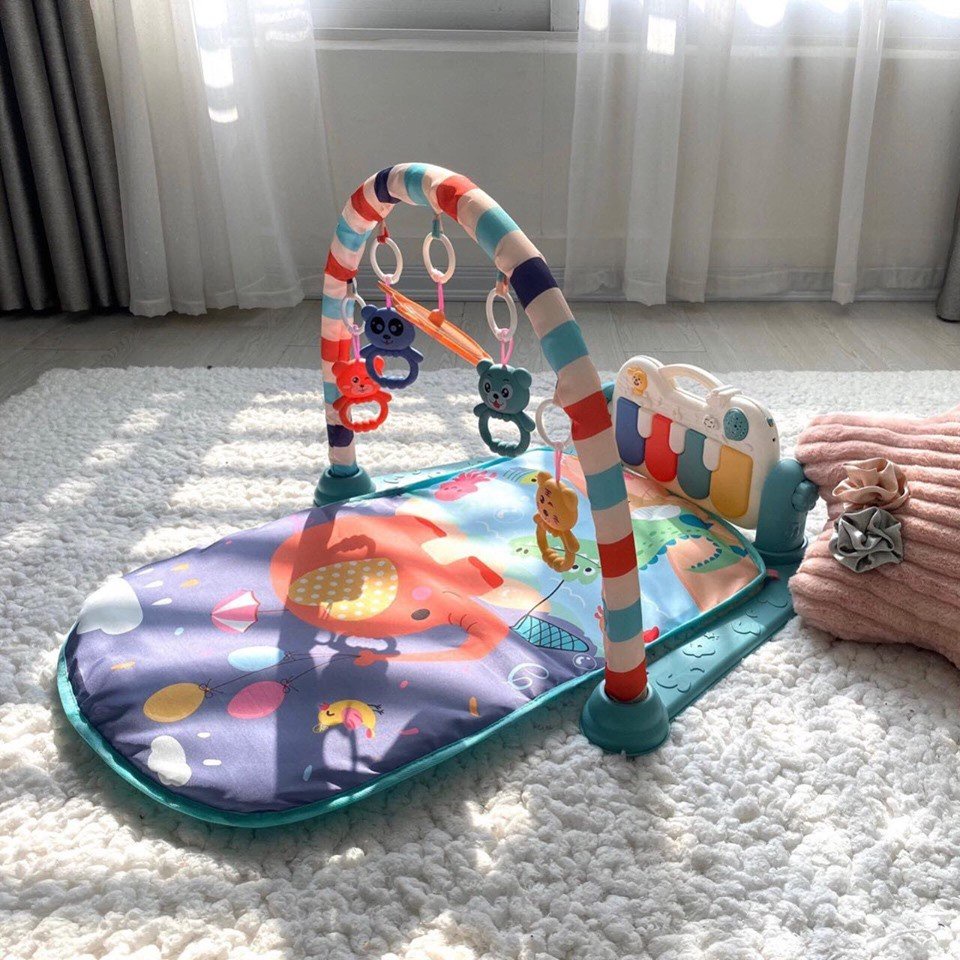 [Đồ Chơi Chính Hãng] Thảm Chơi Nhạc Vui Nhộn Baby Gym Mat Cho Trẻ Sơ Sinh Thoải Mái Vận Động