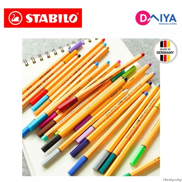 [Bán lẻ] Bút Fineliner Stabilo Point 88 0.4mm - màu Neon/ Pastel (P2)