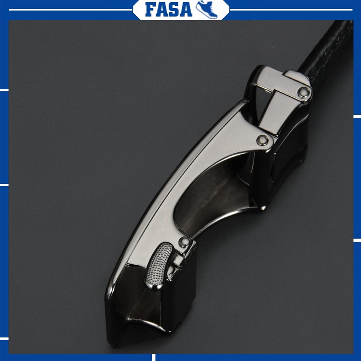 Thắt lưng da nam khoá tự động sang trọng lịch lãm FASA STORE, Dây lưng nam thời trang mặt khoá vuông 3 mẫu trending 2022