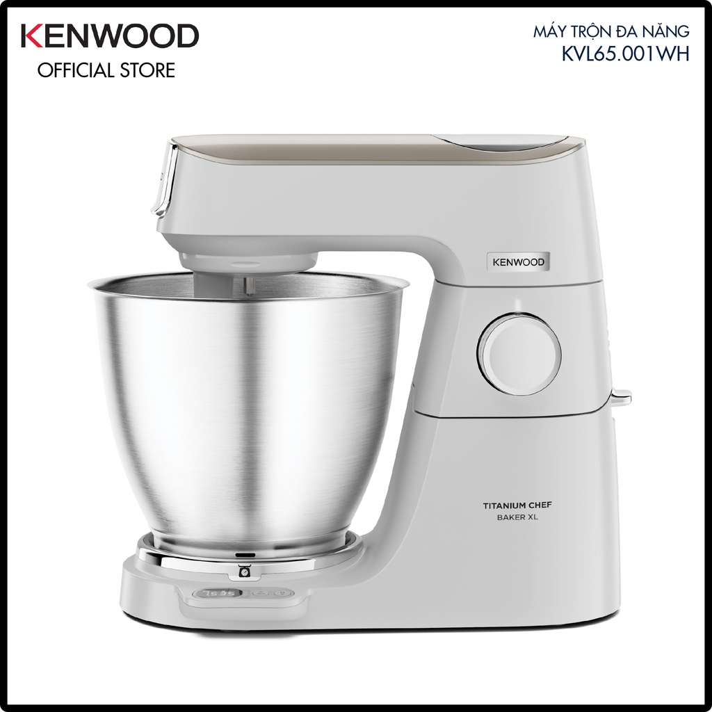 [CHÍNH HÃNG] Máy Trộn Đa Năng KENWOOD Titanium Chef Baker XL KVL65.001WH