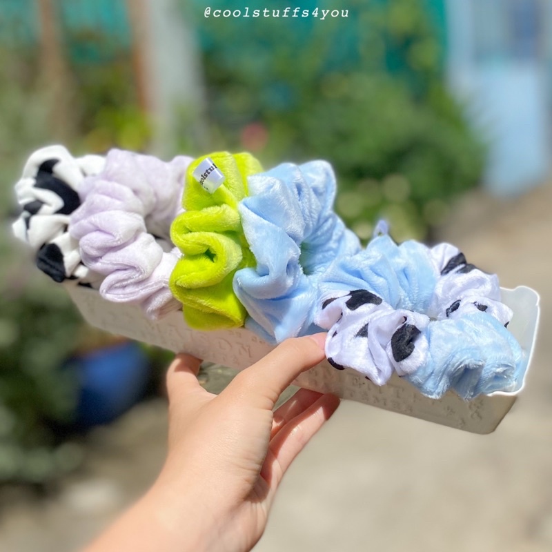 Đồ buộc tóc scrunchies nhung lông mềm nhiều màu xinh xắn✨