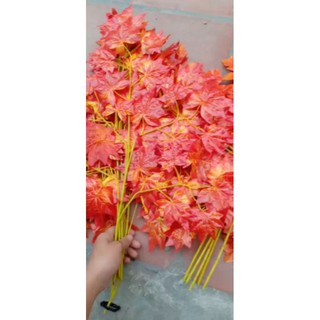 1 cành lá phong đỏ loại 25 lá