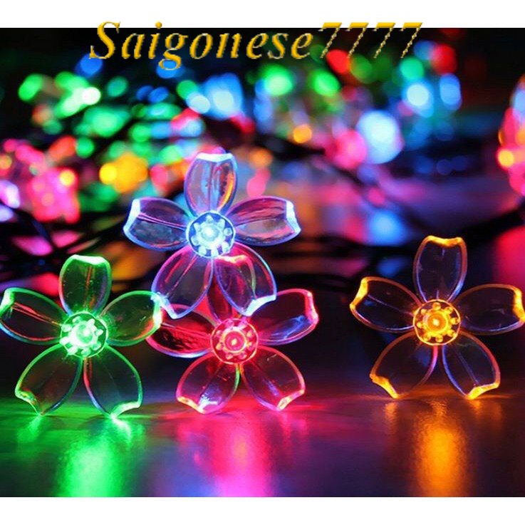 Đèn Led Cắm Điện Hoa Mai 3 Mét 18 Đèn Led Nhiều Màu Chớp Nháy Quấn Cây Mai Trang Trí Tết Giá Rẻ
