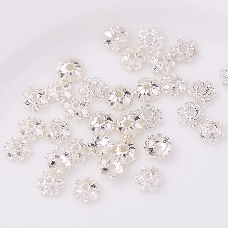 Vòng Tay/Giá Đỡ/Vòng Tay/Dây Chuyền Xỏ Hạt diy Bằng Đồng Mạ Bạc 10 Màu Tùy Chọn diy