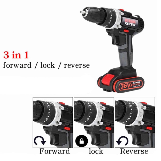 Máy Khoan Pin Mở Ốc Vít Dùng Pin 36V