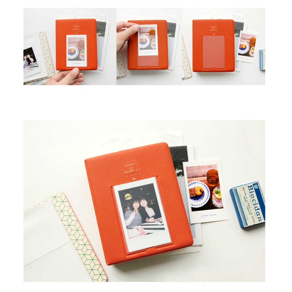 1 pcs New 64 Pockets Album Case Storage Photo Mini Film Simple & Beautiful Perfect for Credit Card