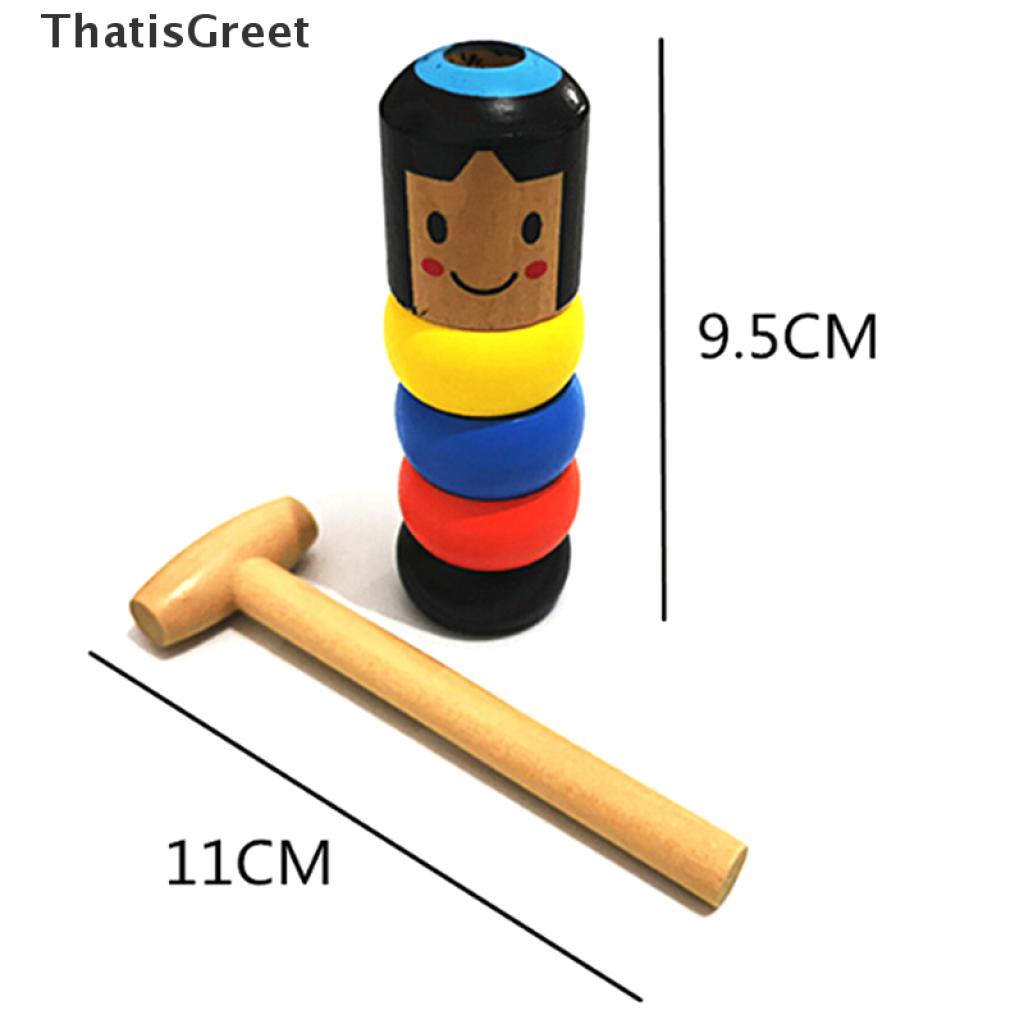 1 Bộ Đồ Chơi Daruma Bằng Gỗ Vui Nhộn Dành Cho Trẻ