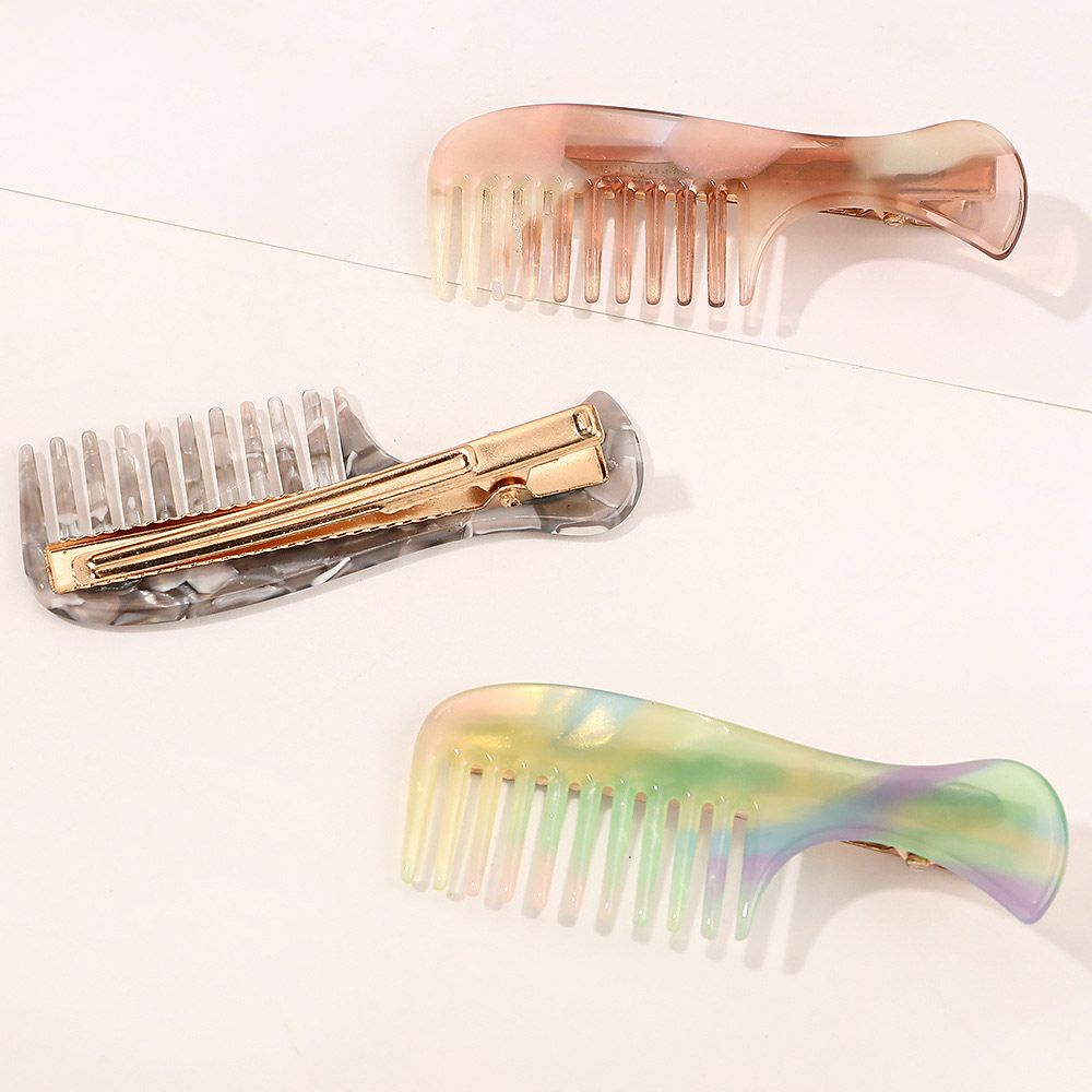 Kẹp Tóc Hình Lược Nhiều Màu Sắc Kiểu Cổ Điển Thời Trang Cho Nữ