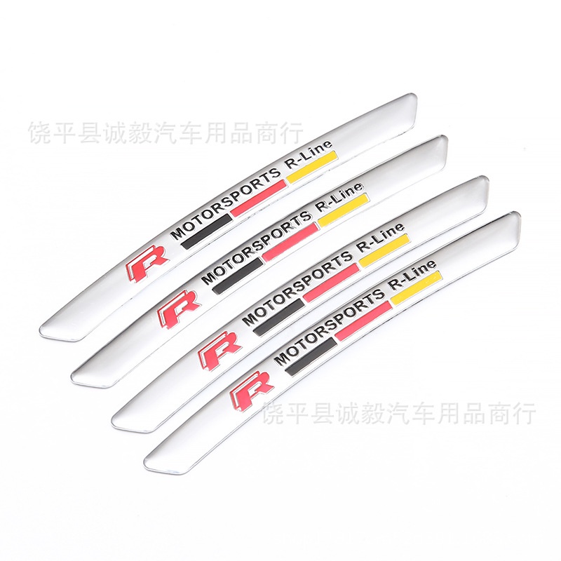 Bộ 4 Huy Hiệu Trang Trí Bánh Xe Hơi Volkswagen VW Golf Polo Fox Up Jetta Tiguan Gol R-Line