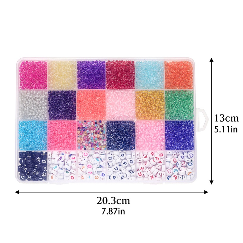 Bộ hạt làm vòng tay/ vòng cổ bằng acrylic sáng tạo cho trẻ em