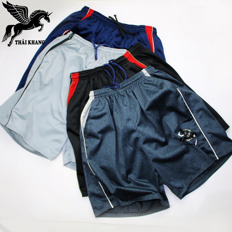 Combo 2 quần đùi nam mặc ngủ vải thun mịn thoải mái loại 1 quần sọc free size dưới 65kg | BigBuy360 - bigbuy360.vn