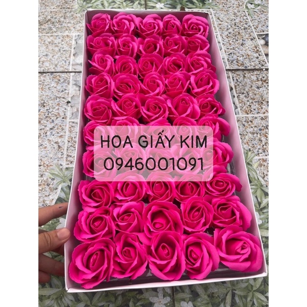 Đầu bông hoa hồng sáp 3 lớp đẹp hàng chuẩn loại 1