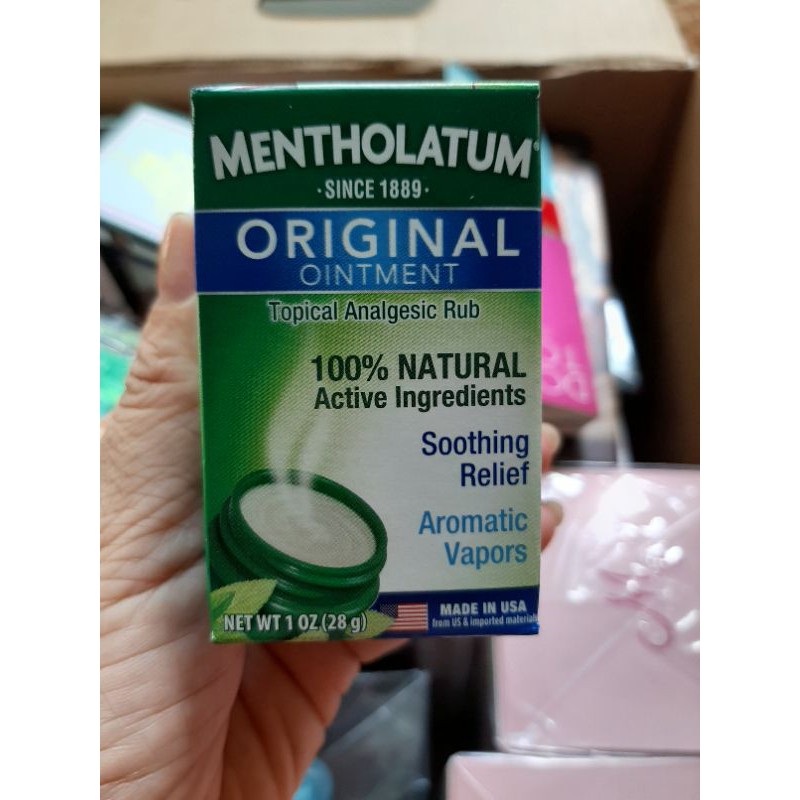 🌿🌿🌿Dầu cù là Mỹ hiệu Mentholatum Orginal_ 100% Natural 28g