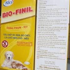 xịt trị ve, giận, bọ chét BI-O-Finil- 100ml
