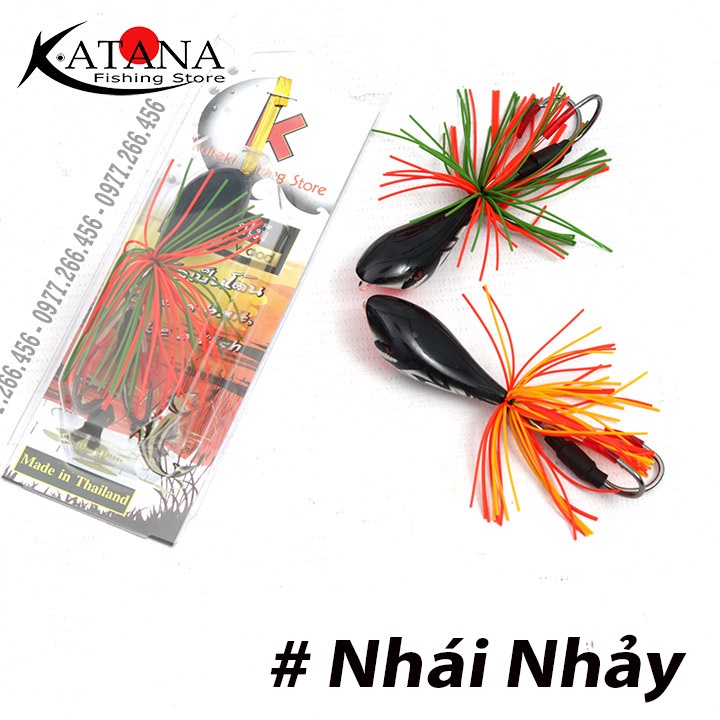 Mồi Lure Nhái Gỗ - Action nhảy và Action Lắc