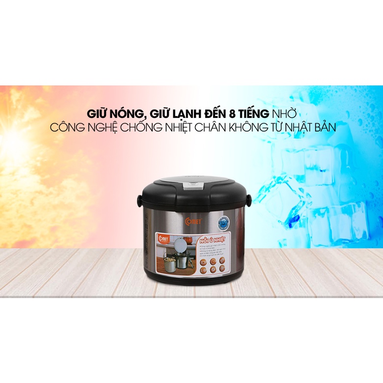 Nồi Ủ Nhiệt Đa Năng Comet CM7661 5L 5 LÍT - Hàng Chính Hãng