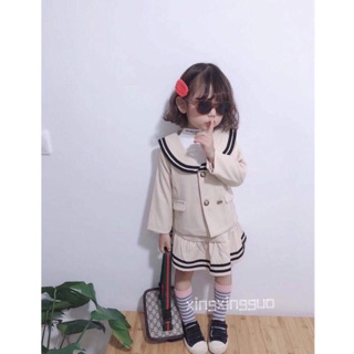 Set váy thủy thủ đuôi cá cho bé gái