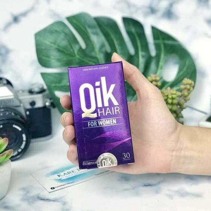 [Giá Gốc] QIK Hair For Women – Hỗ trợ thúc đẩy tế bào mọc tóc, chắc khỏe tóc - Lọ 30 viên