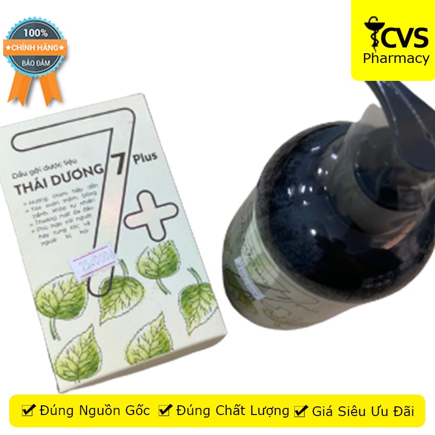 Dầu Gội Dược Liệu Thái Dương 7 Plus - Giúp Tóc Suôn Mềm, Khỏe Tự Nhiên - cvspharmacy