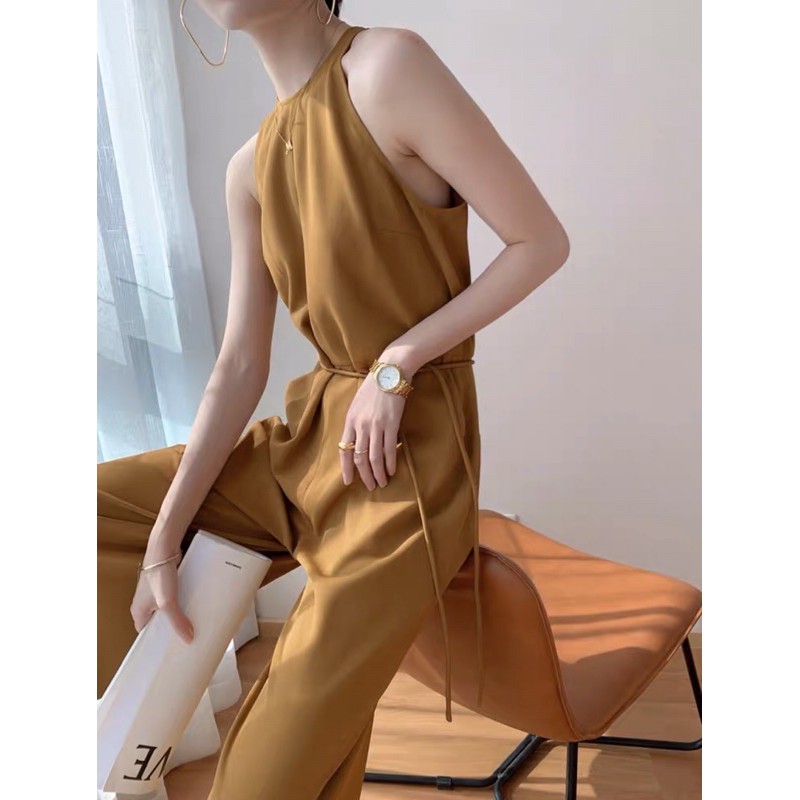 Jumpsuit lụa sang chảnh (hàng thiết kế cao cấp)