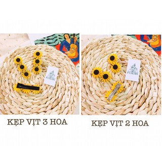 KẸP TÓC, CỘT TÓC HOA HƯỚNG DƯƠNG ẢNH THẬT