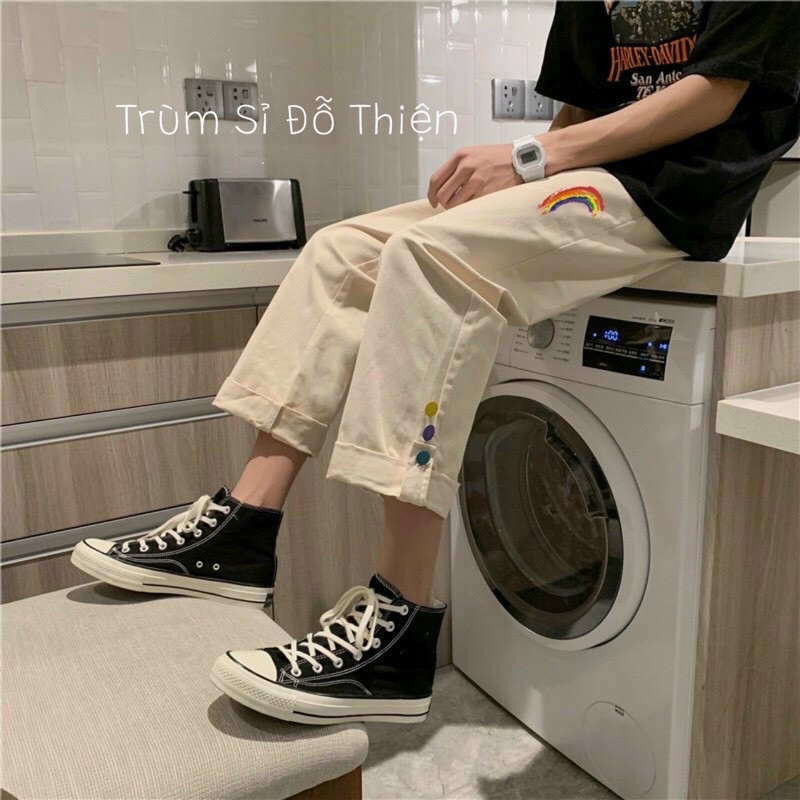 Quần Jogger Nam Túi Hộp Phối Dây Khóa Gài chất kaki cao cấp thích hợp mặc đi chơi đi học du lịch phong cách siêu ngầu