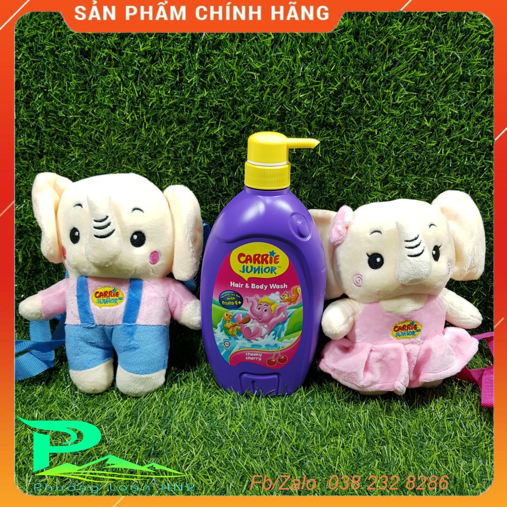 Sữa tắm gội CARRIE JUNIOR cho bé - chai 700g KM Voi bông