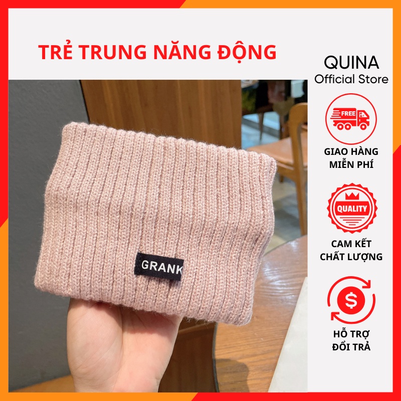 Băng Đô Len Thời Trang Phụ Kiện Tóc Làm Đẹp Trẻ Trung Dễ Thương Xinh Xắn Phái Nữ Phong Cách Hàn Quốc Quina QN009