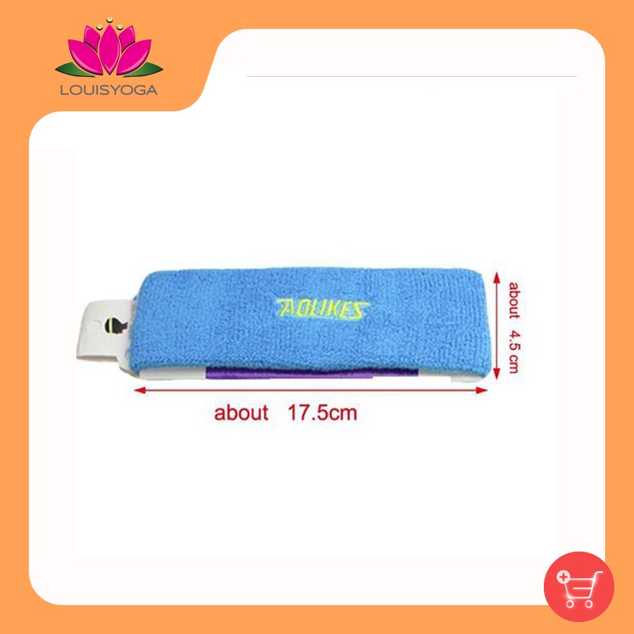 Băng Đô Băng Trán Thể Thao Nam Nữ Thấm Mồ Hôi Cotton Thoáng Khí Sport Sweatband AOLIKES A-2108