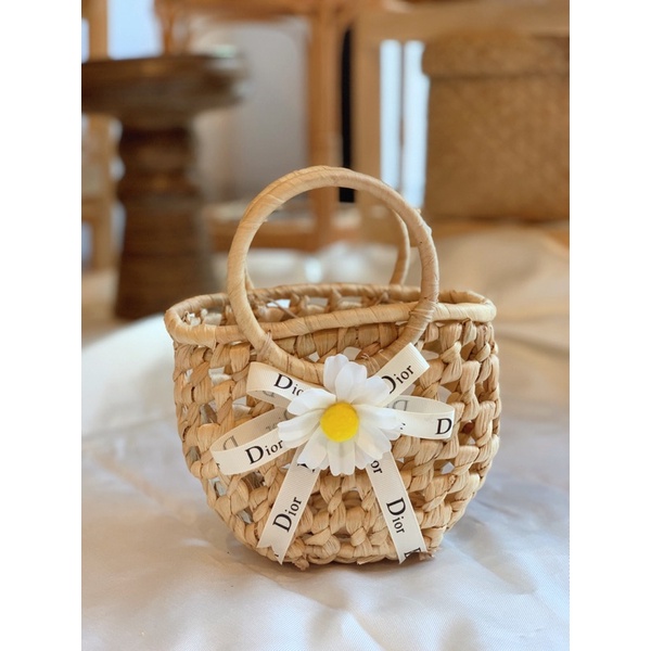 Xưởng SX bán sỉ túi lục bình, túi cói cầm tay chụp ảnh xinh xắn dễ thương 🥰