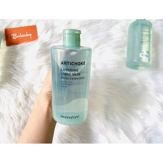 NƯỚC HOA HỒNG TỪ HOA ATISO CHO DA THIÊN DẦU – INNISFREE ARTICHOKE LAYERING LIGHT SKIN 400ML