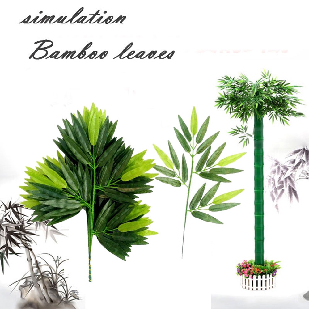 Set 20 lá tre giả bằng nhựa dùng trang trí tiệc cưới/lễ hội