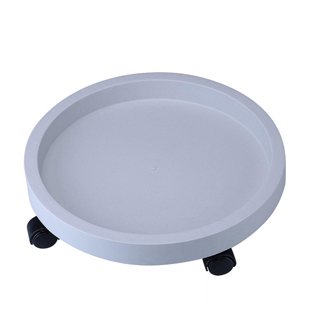 Khay Để Chậu Hoa Hình Tròn Có Bánh Xe Lăn Tháo Rời Được Chịu Được Sức Nặng