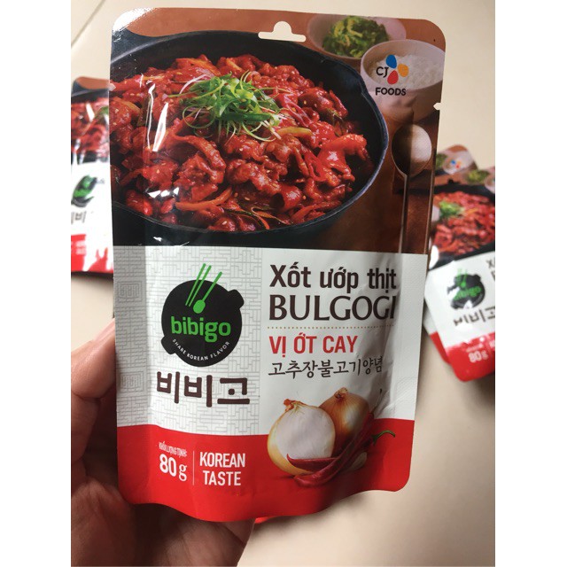 Sốt ướp thịt BulGoGi Hàn Quốc vị ớt cay 80g