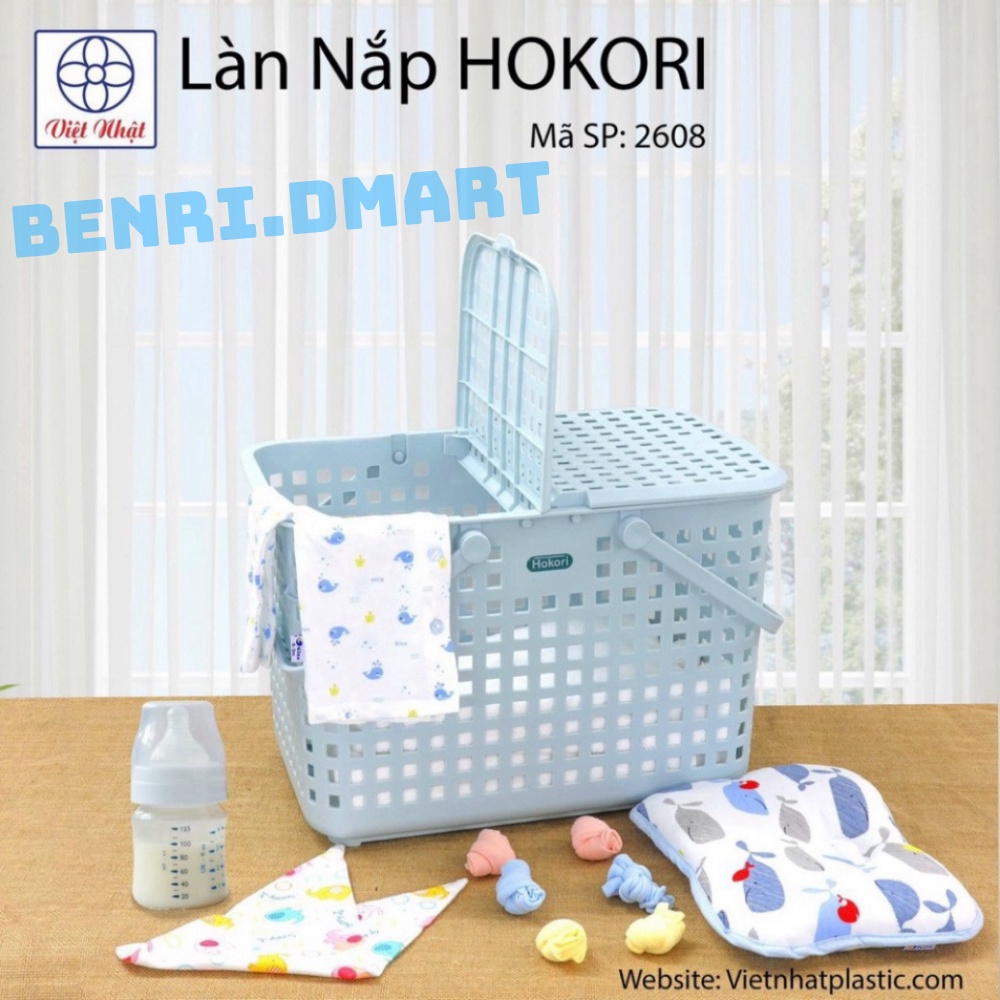 làn đi sinh hokori cao cấp , làn nhựa đựng đồ cho bé 2608 nhựa Việt Nhật