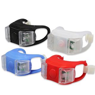 Đèn pin xe đạp 2 bóng LED cảnh báo an toàn gắn phía sau xe đạp hoặc tay lái phía trước xe đạp